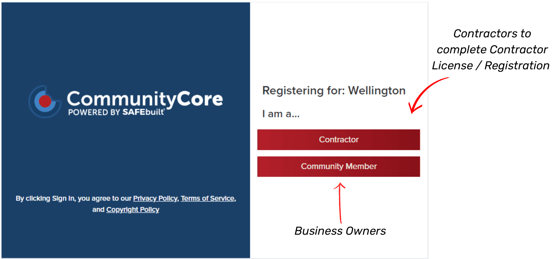 Community Member registration in Community Core 